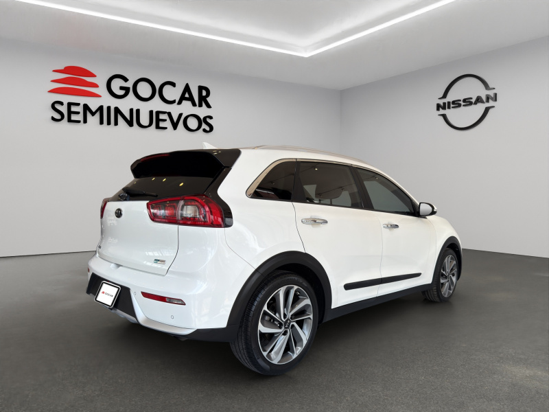 KIA Niro  5 pts. EX, HEV, TA, a/ac. Aut., piel, QC, f. led, RA-18 (línea anterior) 2019